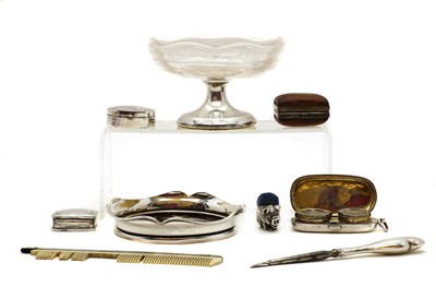 Lot 20 - A collection of silver novelty items