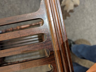 Lot 95 - A mahogany inlaid side table