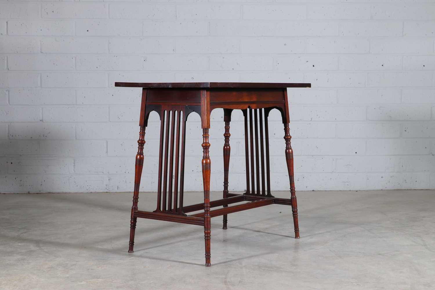 Lot 95 - A mahogany inlaid side table