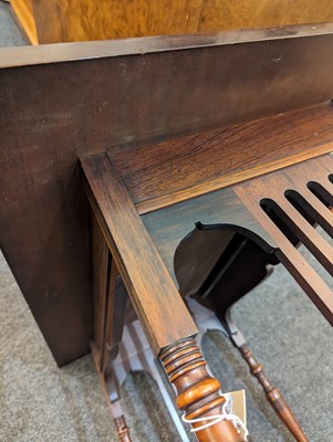 Lot 95 - A mahogany inlaid side table