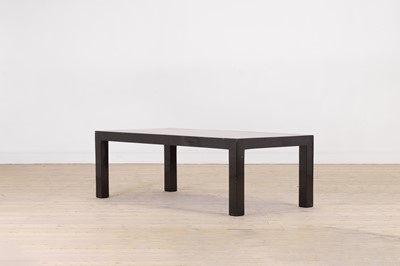 Lot 481 - A black-lacquered low table
