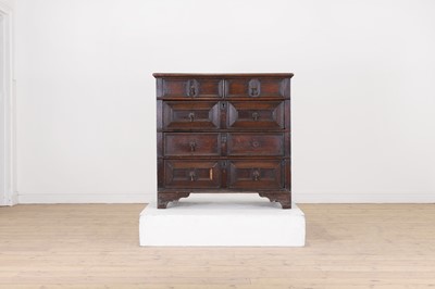 Lot 50 - A James II oak chest of drawers