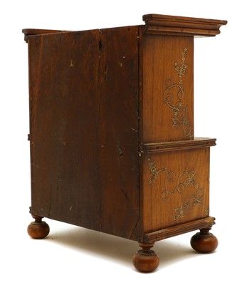 Lot 189 - A miniature Anglo-Indian hardwood cabinet