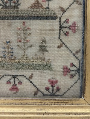 Lot 179 - A needlework sampler