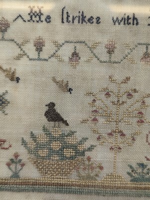 Lot 179 - A needlework sampler