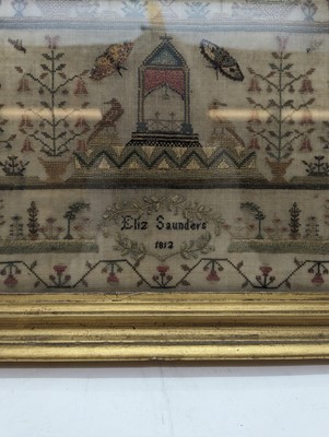 Lot 179 - A needlework sampler