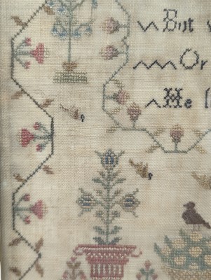 Lot 179 - A needlework sampler