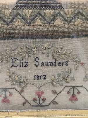 Lot 179 - A needlework sampler