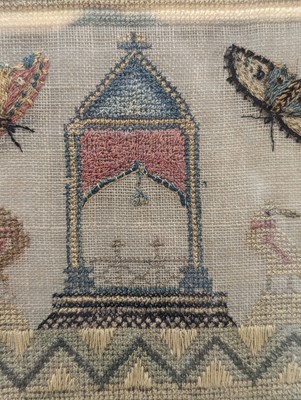 Lot 179 - A needlework sampler