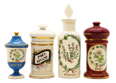 Lot 103 - A group of four apothecary jars