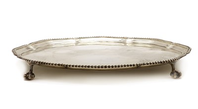 Lot 34 - A large silver salver