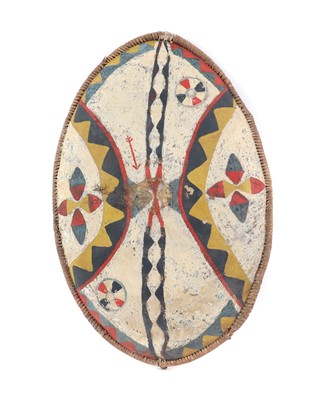 Lot 225A - A Massai painted hide shield
