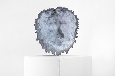 Lot 416 - A cast lead lion wall mask