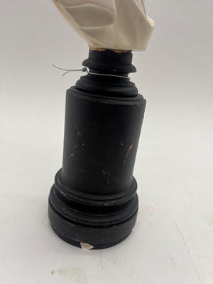 Lot 123 - A miniature plaster bust