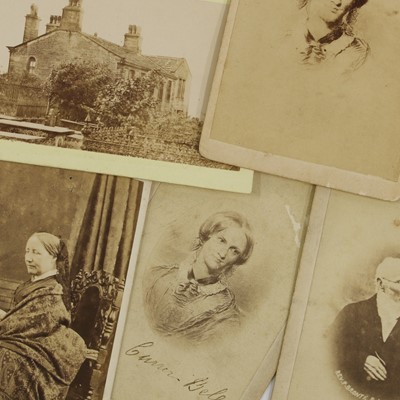 Lot 298 - A group of five carte de visite related to Charlotte Brontë