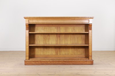 Lot 258 - A George IV bird's-eye maple library bookcase