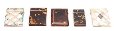 Lot 362 - A group of Victorian card cases