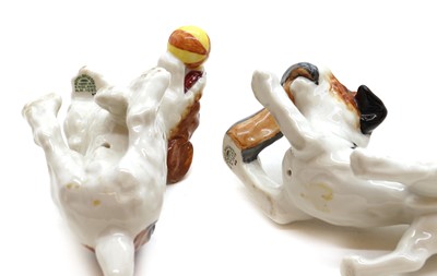 Lot 84 - A group of pottery dogs