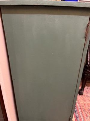 Lot 628 - A painted pine cupboard