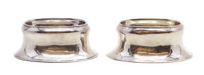 Lot 10 - A pair of George II silver trencher salts