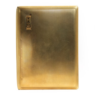 Lot 300 - An 18ct gold cigarette case, by Asprey London