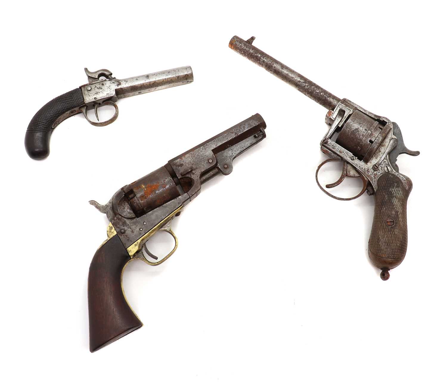Lot 312 - A five-shot Navy percussion revolver