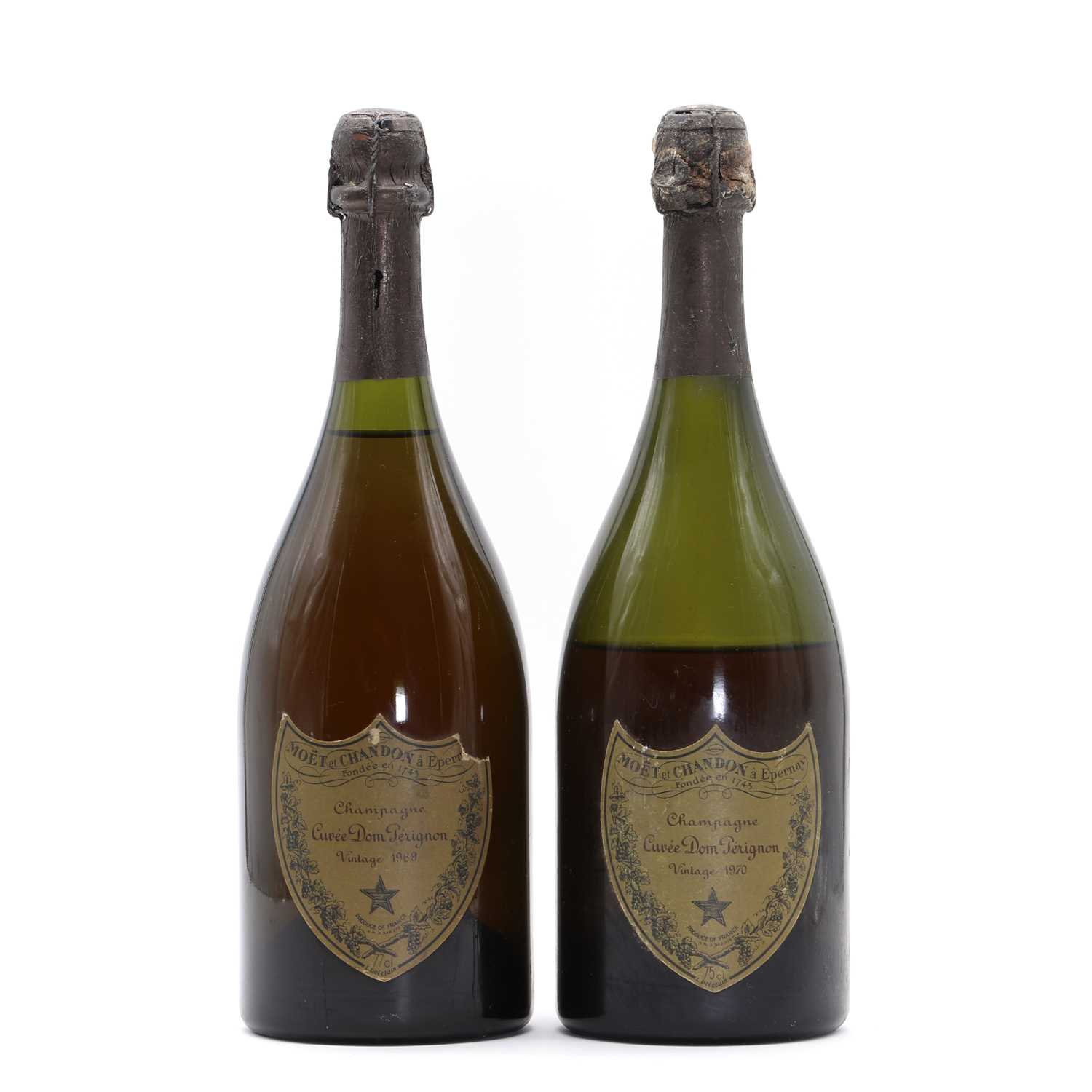 Lot 1607 - Dom Perignon, Epernay, 1969 (1) and 1970 (1)