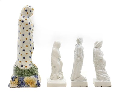 Lot 217 - A Staffordshire pearlware figure of 'Winter'