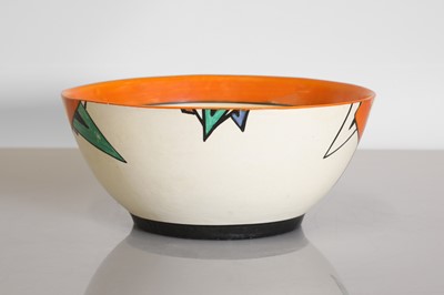 Lot 126 - A Clarice Cliff Latona ware fruit bowl