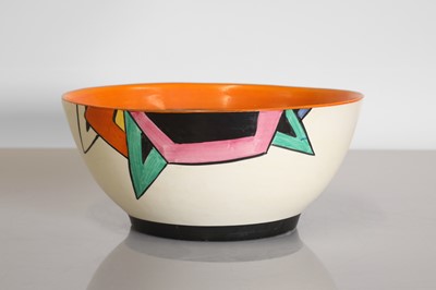 Lot 126 - A Clarice Cliff Latona ware fruit bowl