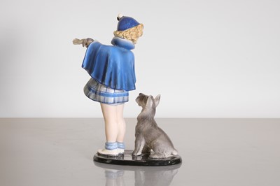 Lot 139 - An Austrian Goldscheider 'Komm Mit' figure group