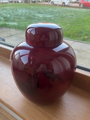 Lot 216 - A Bernard Moore flambe urn