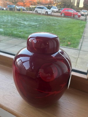 Lot 216 - A Bernard Moore flambe urn