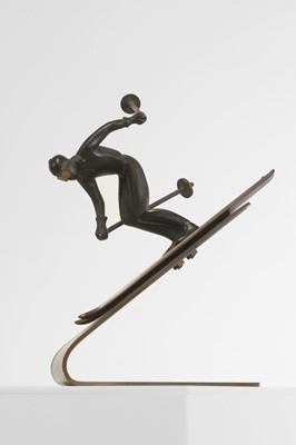 Lot 138 - An Austrian mixed metal figurine