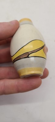 Lot 213 - A set of four Clarice Cliff miniature vases
