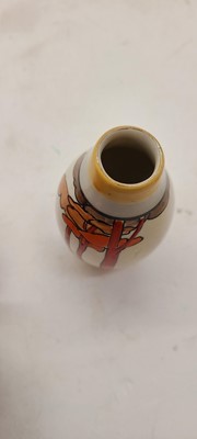 Lot 213 - A set of four Clarice Cliff miniature vases