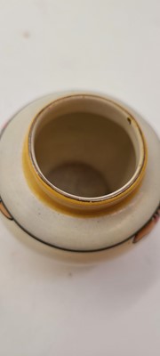 Lot 213 - A set of four Clarice Cliff miniature vases