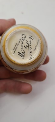 Lot 213 - A set of four Clarice Cliff miniature vases