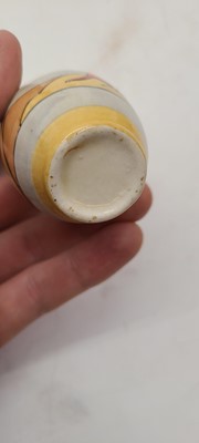 Lot 213 - A set of four Clarice Cliff miniature vases