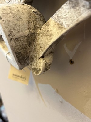 Lot 59 - A pair of George III-style painted wooden mirrors