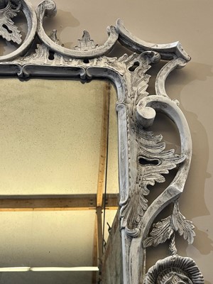 Lot 59 - A pair of George III-style painted wooden mirrors