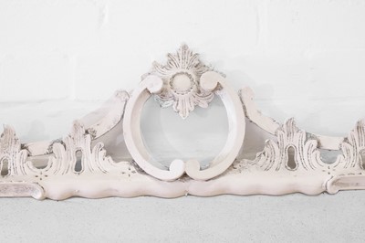 Lot 59 - A pair of George III-style painted wooden mirrors