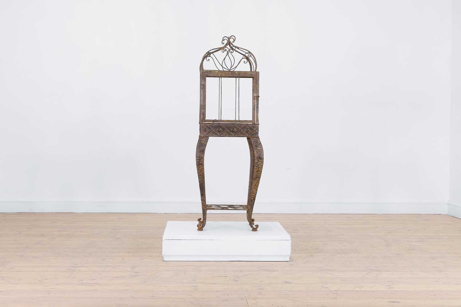 Lot 51 - A metal terrarium