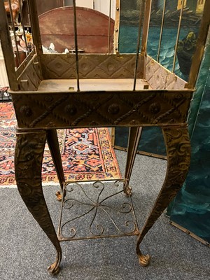 Lot 51 - A metal terrarium