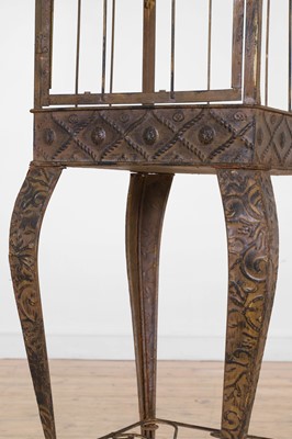 Lot 51 - A metal terrarium