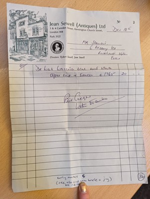 Lot 230 - A small group of Worcester blue and white porcelain