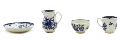 Lot 230 - A small group of Worcester blue and white porcelain