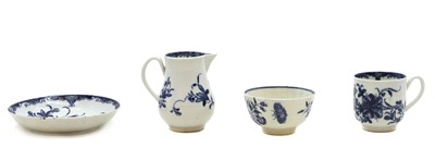 Lot 230 - A small group of Worcester blue and white porcelain