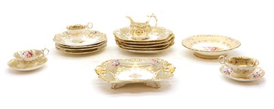 Lot 246 - A composed porcelain dessert service