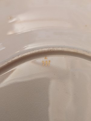 Lot 246 - A composed porcelain dessert service